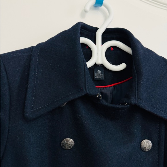 Tommy Double Button Wool Coat - Navy XS - Picture 5 of 11